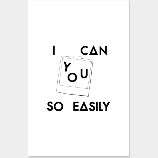 I can picture you so easily (black) Wall Art by nynkuhhz